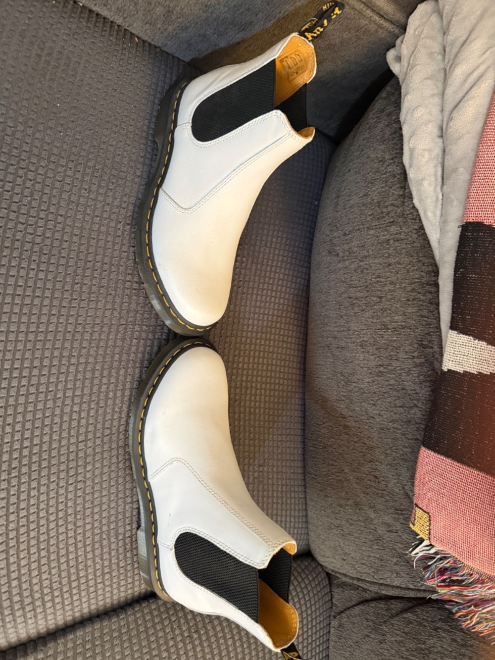 Doc Martens Chelsea Boot White, W Size 10 - Picture 2 of 5